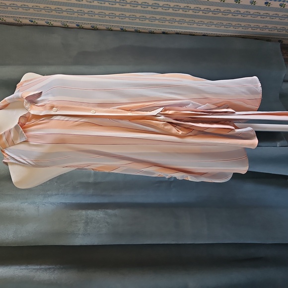 🎉Hp🎉 Fre People Mackenzie Striped Collar Sleeveless Tie Wrap Top-Medium-NWT - Picture 2 of 7